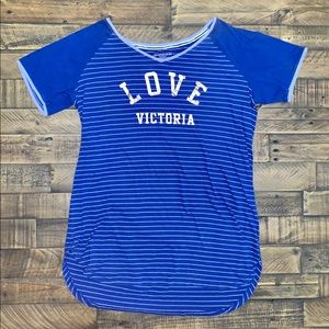 PINK Victoria Secret blue nightgown